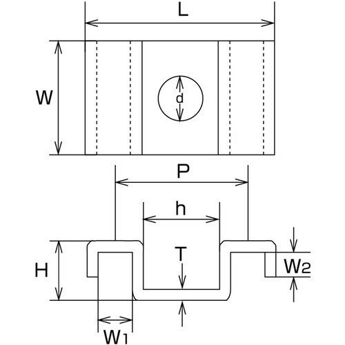 ステンレス グレーチングクリップGCF型