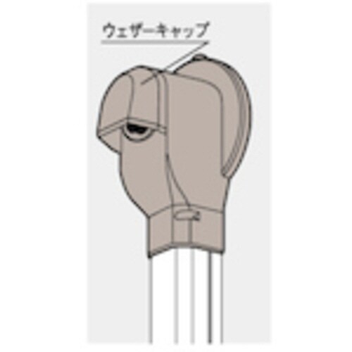 壁面取出しカバー ブラウン DAS2805A