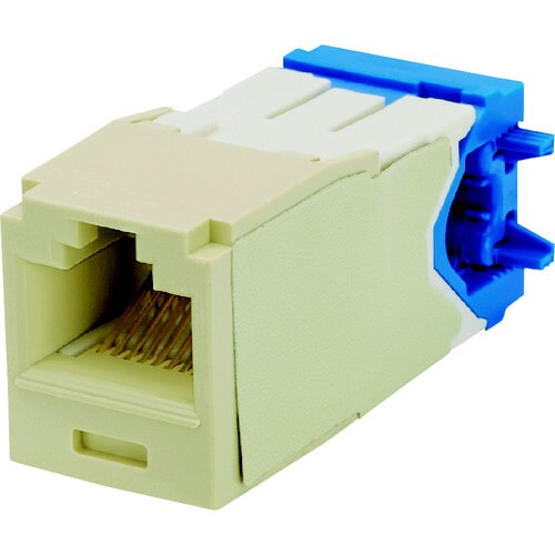 カテゴリ6A モジュラージャック アイボリー