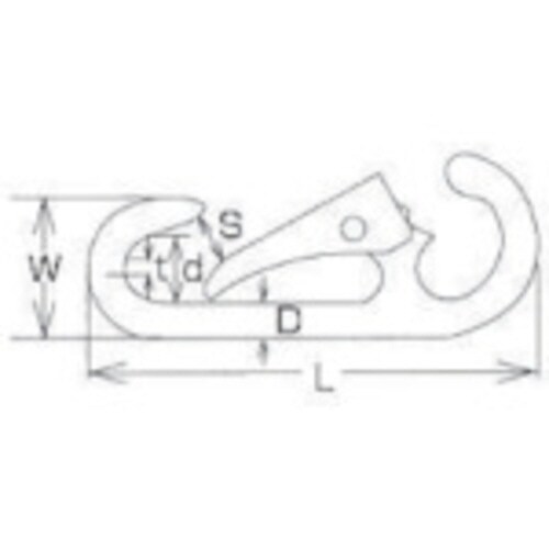 ステンレス オープンアイボルトミリネジ長さ76mm