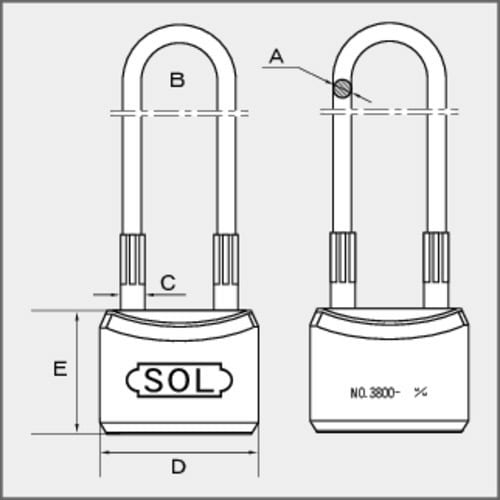 ワイヤーロック40mm