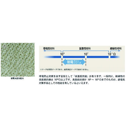 A0170簡易包装制電ラインパーム手袋L