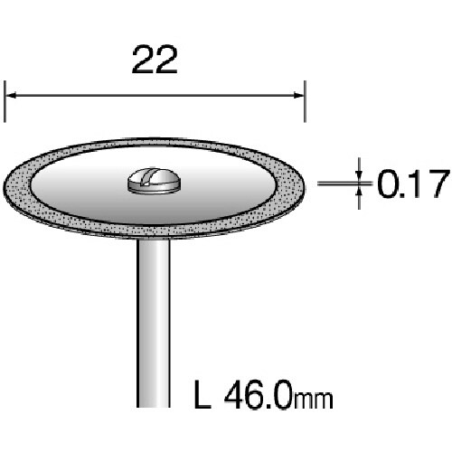ダイヤモンドカッティングディスク 外周 Φ22