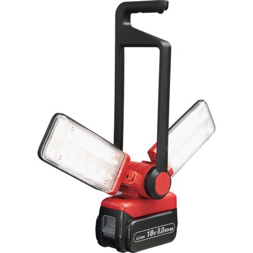 工事用充電LEDマルチ投光器(本体赤色)