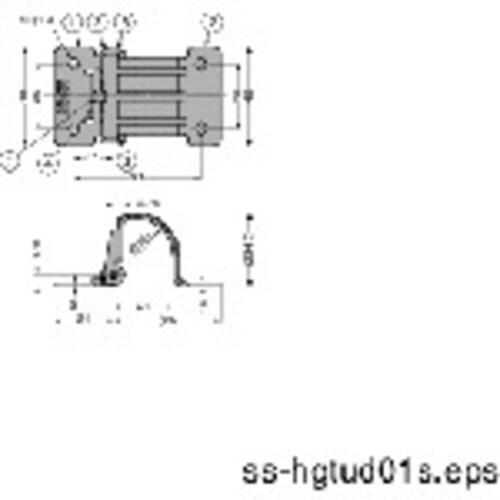 トルク裏蝶番 HG−TU07