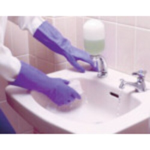 塩化ビニール手袋 簡易包装ビニール厚手 桃 M