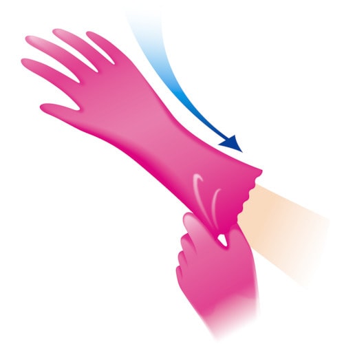 ナイスハンドするっとタッチ ブルー L