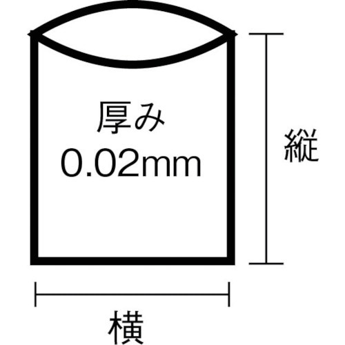 LT08 スタンダートポリ袋 8号 透明