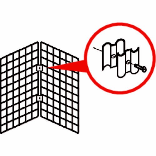 ジョイント金具 黒 8φ用 4P