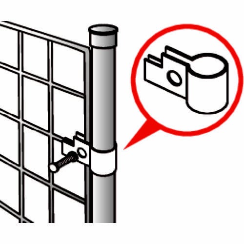 メッシュポール取付金具 黒 PM−701