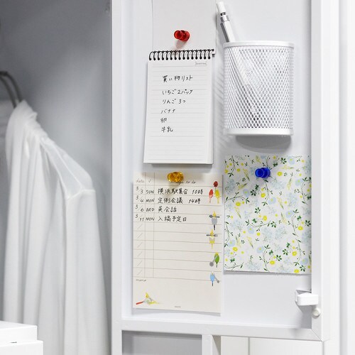 カラーマグネットピン 赤 10個入