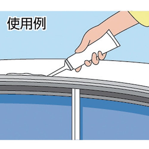 自動車ボデーシーリング材 鈑金白色シーラーF