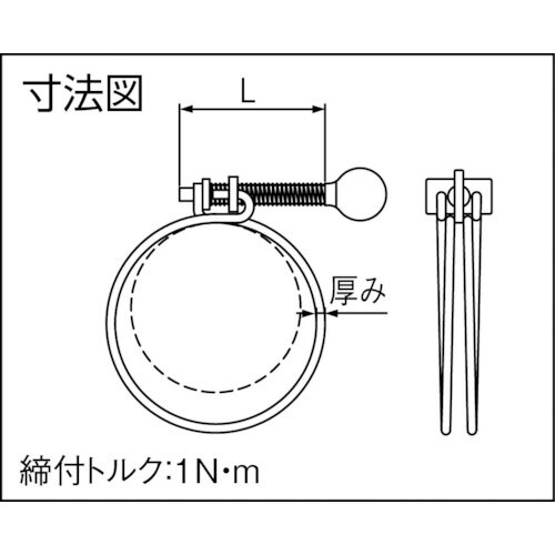 指ネジ式ワイヤバンド 締付径33−38mm
