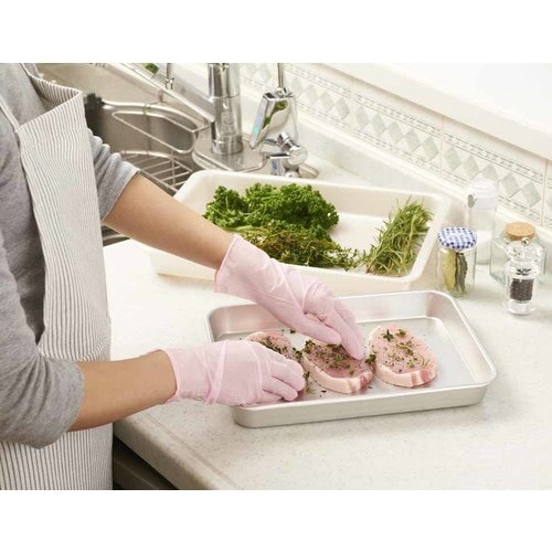 つかいきり手袋 ロゼピンク 50枚入 L