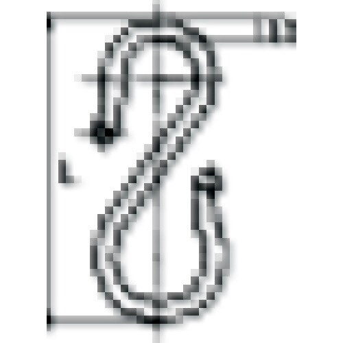 プラSフック 100mm ライトブルー 2個入り