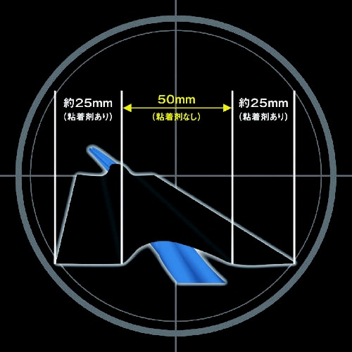仮設コード固定用テープ ブラック