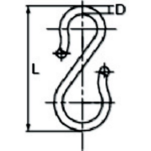 プラSフック 70mm ライトブルー 2個入り