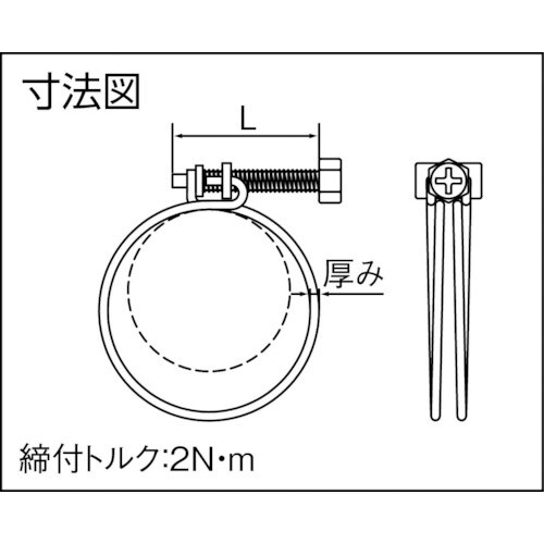 ネジ式ワイヤバンド 締付径15−18mm
