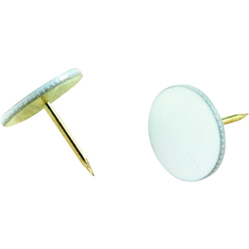 二重画鋲足長着色白 40本 M10138