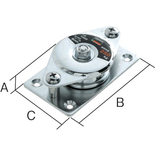 固定滑車よこ型一車
