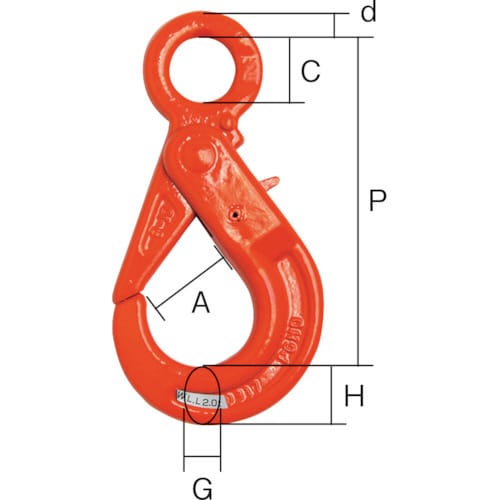 セルフロッキングフック(固定) 3.2t