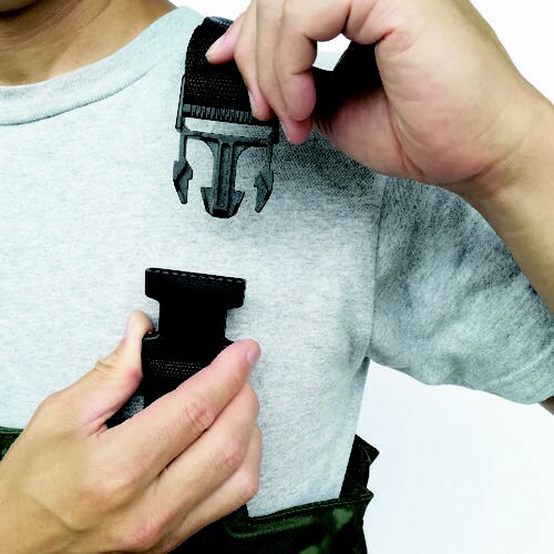 鉄芯鉄板入ナイロン胴付水中長靴