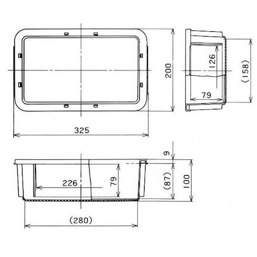 YAZAKI ポリテナー 4.4L ライトグレー