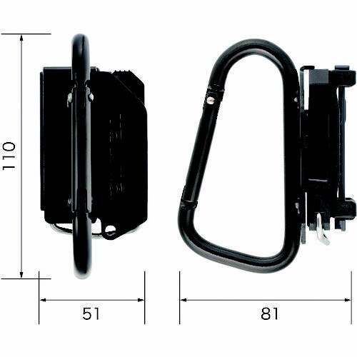 着脱式工具ホルダースチール カラビナ大