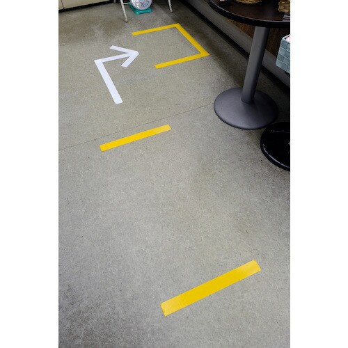 耐久ラインテープ 50mm×50m 白