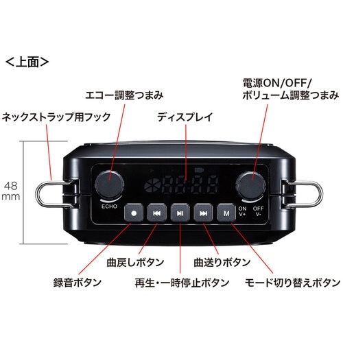 ハンズフリー拡声器スピーカー MM−SPAMP9