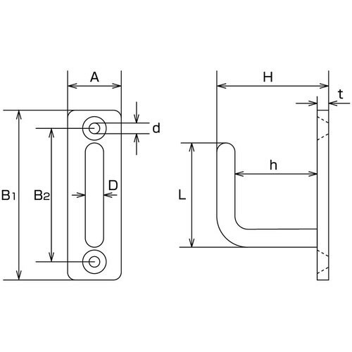 ステンレス ロングアイフック 24×80mm