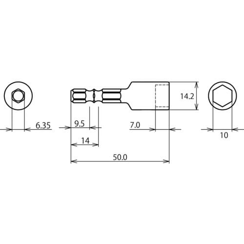 ストロック ヘクスセッター用ソケット 10mm
