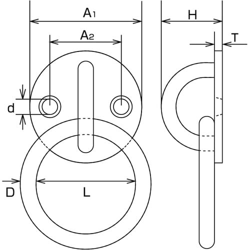 ステンレス ラウンドアイ 丸カン 内径30mm