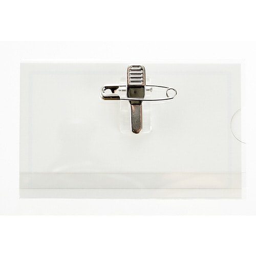 再生PET 硬質簡易名札 クリップピンタイプ