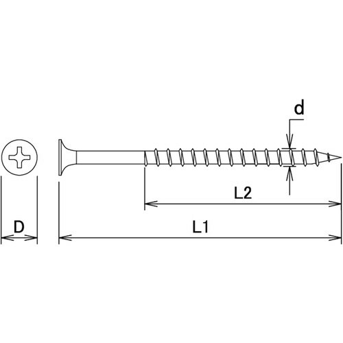 VPステンレス コーススレッド W41 約64本