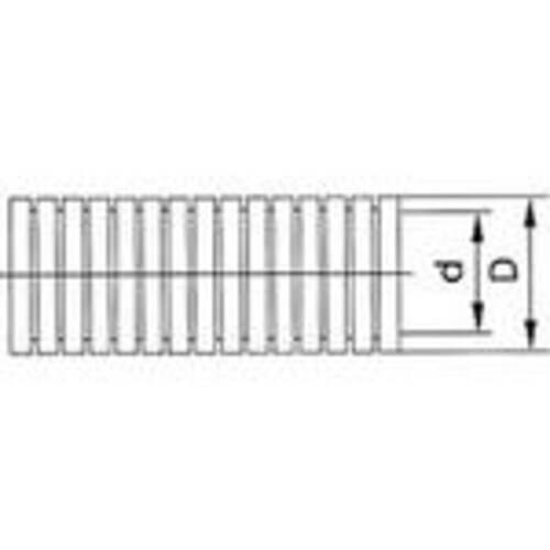 コルゲートチューブ スリット入り 内径19mm
