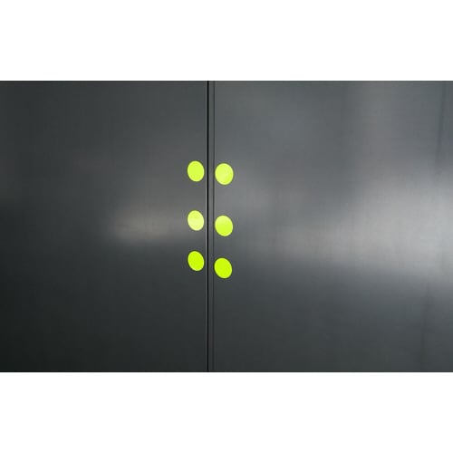 蛍光ドットシール ピンク 1シート20個入