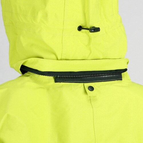 フードが回るストレッチレインスーツ ツバ付 L