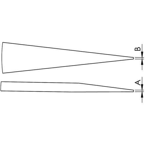 ESDピンセット チップ交換タイプ 249CFR