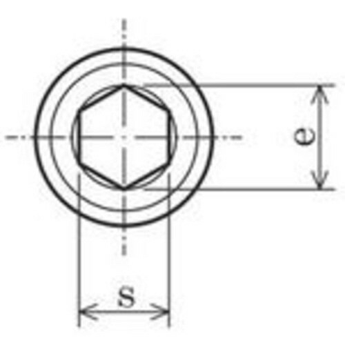 六角穴付止めネジ 棒先 スチール M3x8
