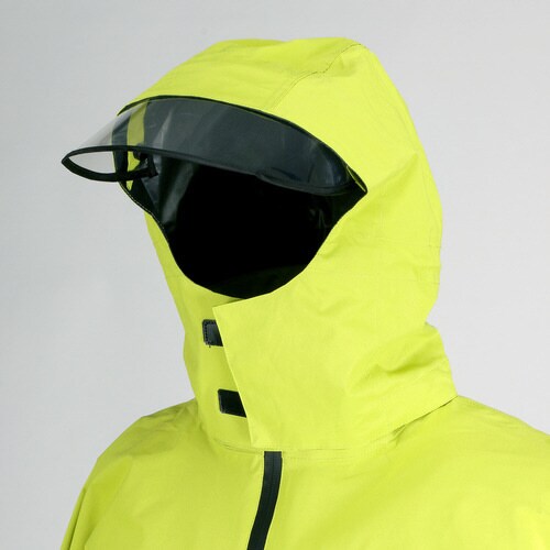 フードが回るストレッチレインスーツ ツバ付 3L