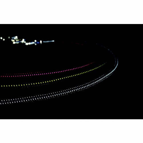 ゴム製反射セーフティコード シルバー・ブラック