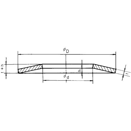 皿ばね 重荷重用 外径8 内径4.2