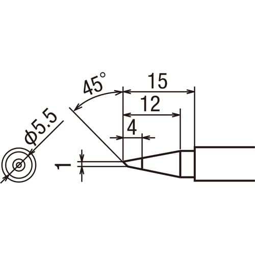 TRUSCO 替えこて先 BC型 1本