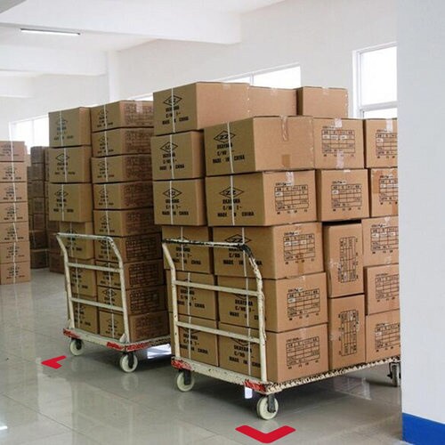 高耐久5Sフロア表示ステッカー L型 10枚 赤