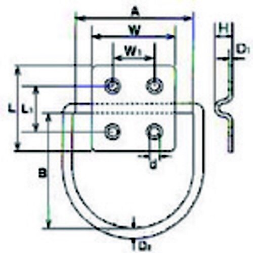 ハンガーユニットD型 ステンレス製 L48XW48