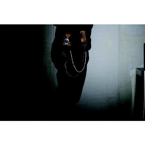 ゴム製反射セーフティコード レッド・ブラック