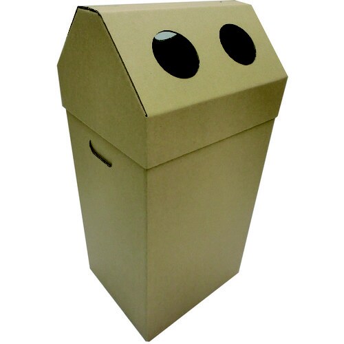 ダンボール製ゴミ箱 45L 蓋