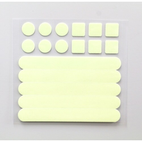 高輝度蓄光シールJC シール(3種セット)