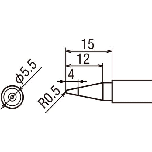 TRUSCO 替えこて先 B型 1本